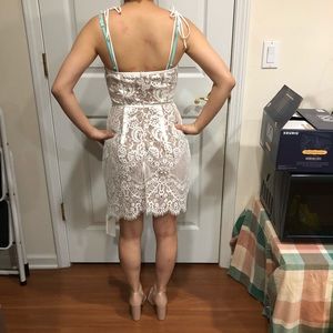 for love & lemons tati lace corset dress